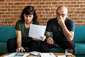 couple going through stress